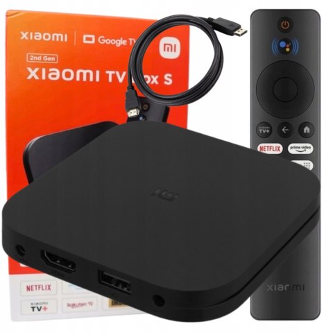 Xiaomi Mi Box S 2. Generacji 4K Z Google Tv I Bluetooth 5.2, 8Gb