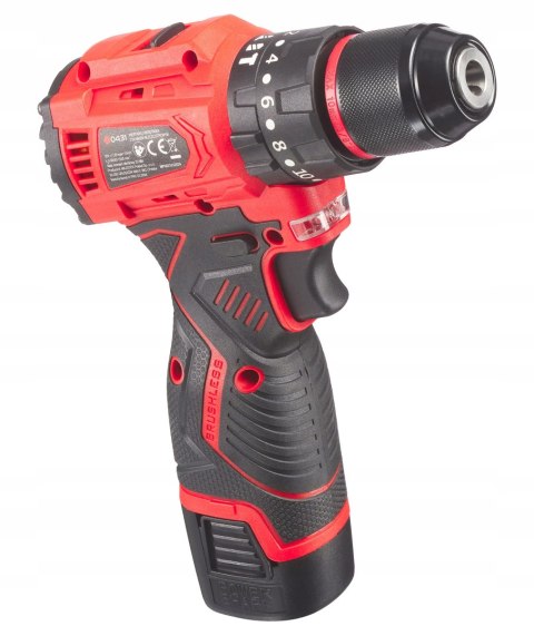 Bezszczotkowa Wiertarko-Wkrętarka 18V 2X Aku 1,5Ah Udar Majster Pro Mp0431