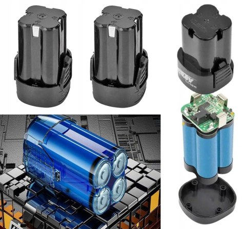 Bezszczotkowa Wiertarko-Wkrętarka 18V 2X Aku 1,5Ah Udar Majster Pro Mp0431