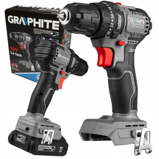 Bezszczotkowa Wiertarko-Wkrętarka 18V 55Nm 2-Bieg 10Mm Led Energy+ Graphite