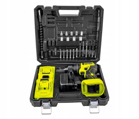 Bezszczotkowa Wiertrarka Udarowa 2X21v Toolme Tm030 - 2 Akumulatory W/Led
