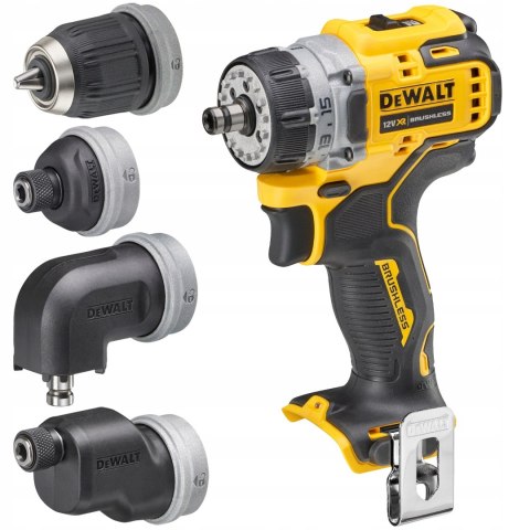 Bezszczotkowa Wkrętarka 12V Dewalt Dcd703l2t 57,5Nm 2 Biegi 4-Głowice 2X3ah
