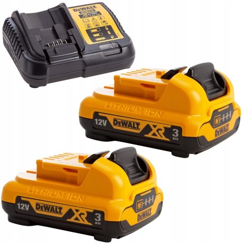 Bezszczotkowa Wkrętarka 12V Dewalt Dcd703l2t 57,5Nm 2 Biegi 4-Głowice 2X3ah