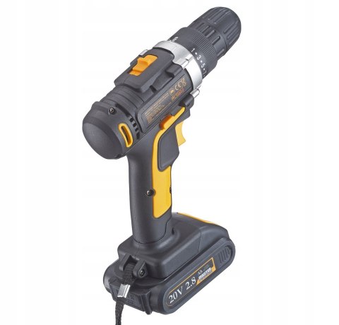 Mocna Wiertarko-Wkrętarka 20V Majster Polska 2Xaku Led Walizka Ergonomiczna