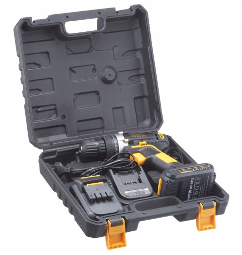 Mocna Wiertarko-Wkrętarka 20V Majster Polska 2Xaku Led Walizka Ergonomiczna