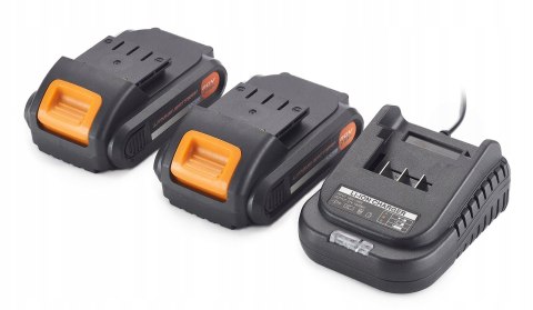 Mocna Wiertarko-Wkrętarka 20V Majster Polska 2Xaku Led Walizka Ergonomiczna