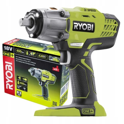 Mocny Klucz Udarowy Ryobi R18iw3 18V 400Nm Led Bez Akumulatora I Ładowarki