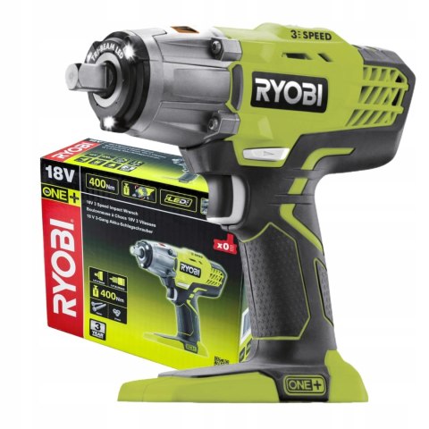 Mocny Klucz Udarowy Ryobi R18iw3 18V 400Nm Led Bez Akumulatora I Ładowarki