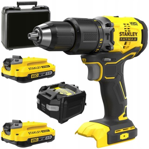Stanley Sfmcd715d2k Bezszczotkowa Wiertarko-Wkrętarka 18V 60Nm 2X Aku Kufer