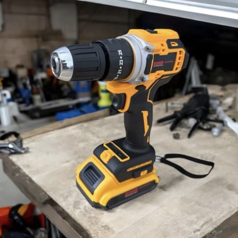 Udarowa Wiertarko-Wkrętarka Bx3310 Boxer Mocna 48V 2X Aku Led 2 Tryby Pracy