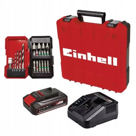 Udarowa Wkrętarka Einhell Te-Cd 18/2 Li-I 18V 2,5Ah+22 Bity/Wiercła Walizka