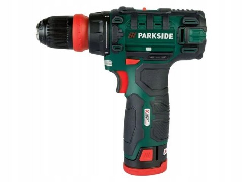 Wiertarko-Wkrętarka 12V 2Ah Parkside Pbsa 12 Z Ładowarką I Walizką 2-Bieg