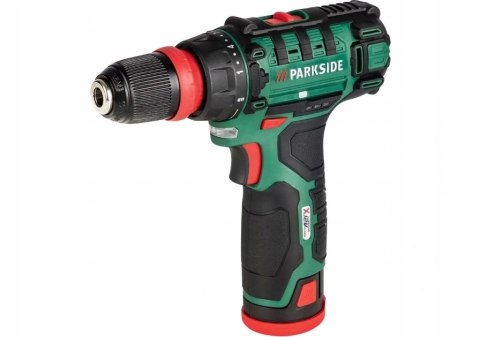 Wiertarko-Wkrętarka 12V 2Ah Parkside Pbsa 12 Z Ładowarką I Walizką 2-Bieg