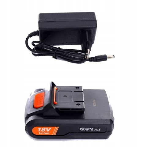 Wiertarko-Wkrętarka Kraft&Dele 18V Li-Ion Z Akumulatorem, Led, 2 Biegi