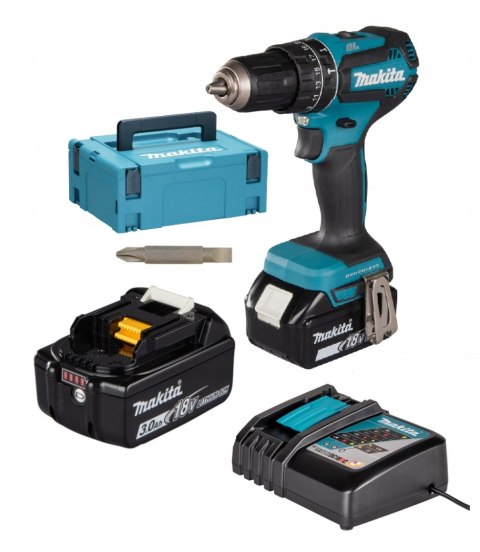 Wiertarko-Wkrętarka Udarowa 18V Makita Dhp485rfj 50/27 Nm Bezszczotkowa Led