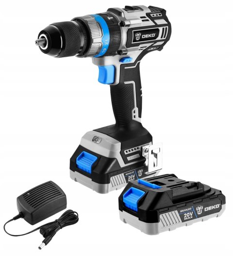 Wiertarko Wkrętarka Udarowa Deko Dkbl20id02-S1 20V 62 Nm Bezszczotkowa Led