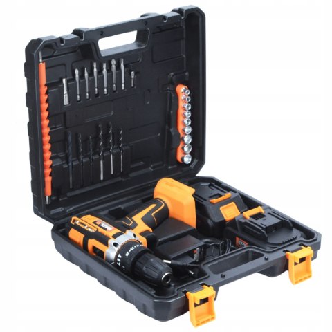 Wkrętarka Udarowa 12V 2X2000mah Li-Ion 25-St Sprzęgło Z Walizką - Black