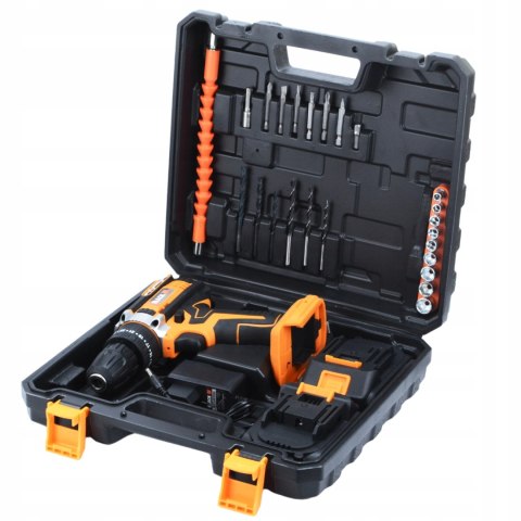 Wkrętarka Udarowa 12V 2X2000mah Li-Ion 25-St Sprzęgło Z Walizką - Black