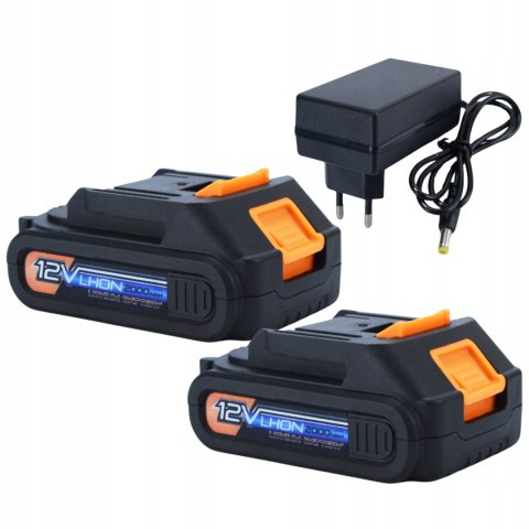 Wkrętarka Udarowa 12V 2X2000mah Li-Ion 25-St Sprzęgło Z Walizką - Black