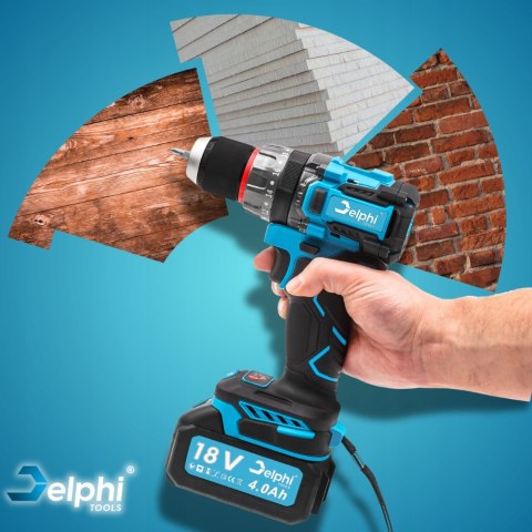 Wkrętarka Udarowa 18V 4Ah Bezszczotkowa Delphi Tools Pro Z Walizką