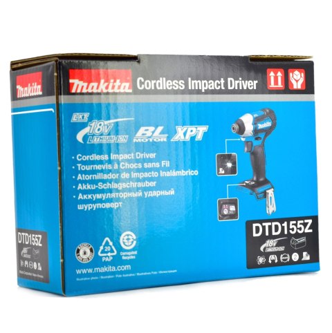 Zakrętarka Udarowa 18V Akumulatorowa Makita Dtd155z Body 140Nm Lxt Xpt Led