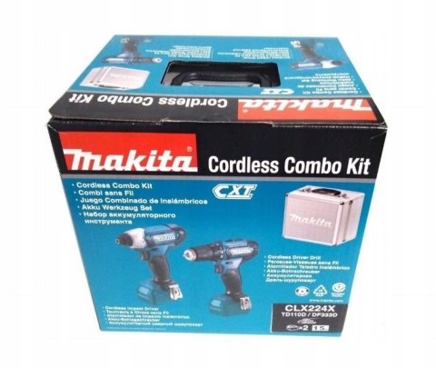 Zestaw Makita Combo 10,8V Wiertarko-Wkrętarka I Zakrętarka Udarowa +Walizka