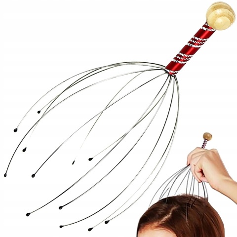 AJURWEDYJSKI MASAŻER DO MASAŻU SKÓRY GŁOWY RELAKS CIARKI NA GŁOWIE