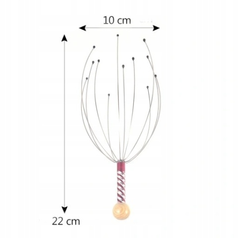 AJURWEDYJSKI MASAŻER DO MASAŻU SKÓRY GŁOWY RELAKS CIARKI NA GŁOWIE