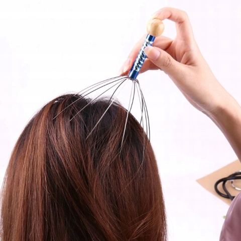 AJURWEDYJSKI MASAŻER DO MASAŻU SKÓRY GŁOWY RELAKS CIARKI NA GŁOWIE