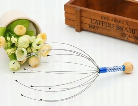 AJURWEDYJSKI MASAŻER DO MASAŻU SKÓRY GŁOWY RELAKS CIARKI NA GŁOWIE