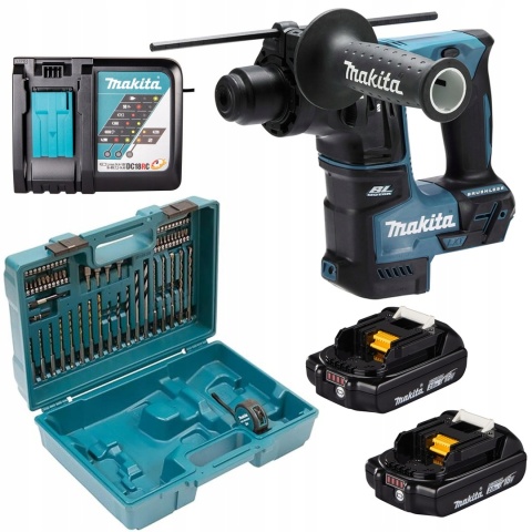 AKUMULATOROWA MŁOTOWIERTARKA MAKITA DHR171RAX3 SDS+ 18V 2X2AH BEZSZCZOTKOWA