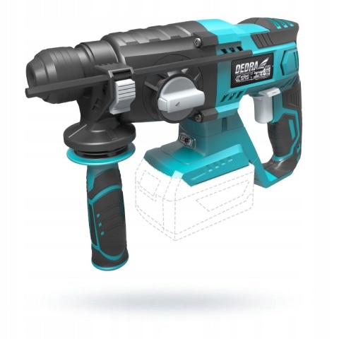 AKUMULATOROWY MŁOT UDAROWO-OBROTOWY DEDRA DED7048 18V SDS PLUS 1,8J LED