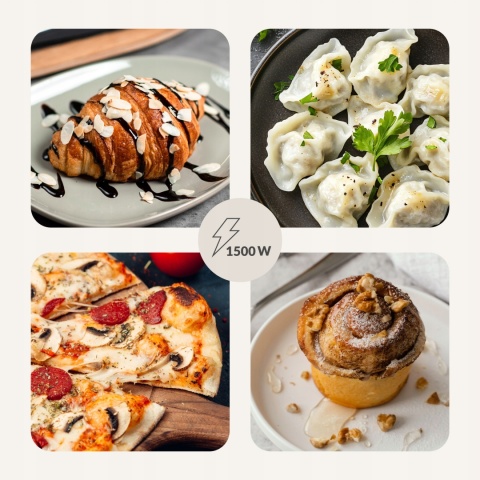 BIAŁY ROBOT KUCHENNY ZEEGMA 15W1 1500W 5,2L 10 TRYBÓW, ROTACJA PLANETARNA