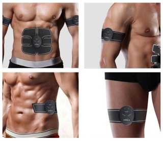 ELEKTROSTYMULATOR EMS MIĘŚNI BRZUCHA PLECÓW NÓG POŚLADKÓWRAMION MASAŻER 3X