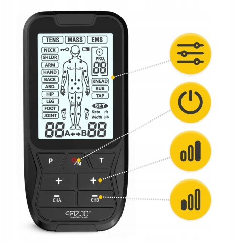 ELEKTROSTYMULATOR MASAŻ MIĘŚNI TENS EMS LITE STYMULACJA ELEKTROTERAPIA