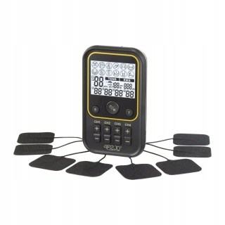 ELEKTROSTYMULATOR TENS EMS PRO + MASAŻ MIĘŚNI STYMULACJA ELEKTROTERAPIA