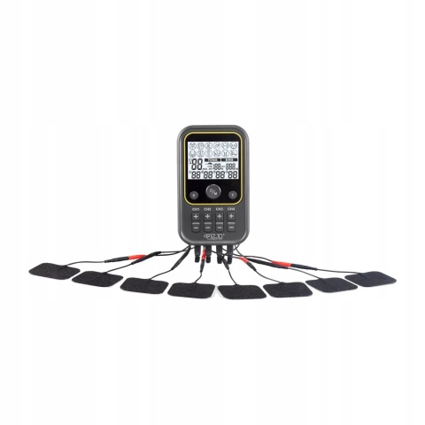 ELEKTROSTYMULATOR TENS EMS PRO + MASAŻ MIĘŚNI STYMULACJA ELEKTROTERAPIA