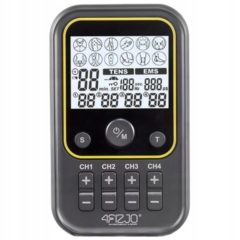 ELEKTROSTYMULATOR TENS EMS PRO + MASAŻ MIĘŚNI STYMULACJA ELEKTROTERAPIA