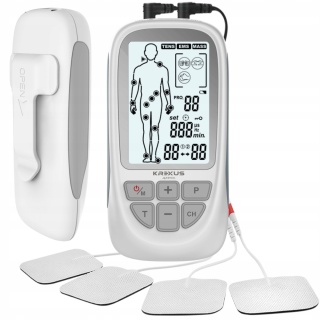 Elektrostymulator mięśni nerwów TENS EMS MASAŻ 73 Programy, Wysoka Jakość