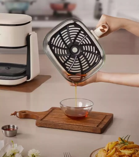 FRYTKOWNICA BEZTŁUSZCZOWA 2W1 1100W 4L AIR FRYER Z PATELNIĄ GRILL JIMMY AF3