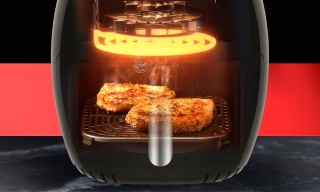 FRYTKOWNICA BEZTŁUSZCZOWA AIR FRYER 1800W XXL 8L DOTYKOWY PANEL 9 PROGRAMÓW