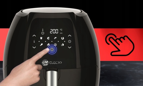 FRYTKOWNICA BEZTŁUSZCZOWA AIR FRYER 1800W XXL 8L DOTYKOWY PANEL 9 PROGRAMÓW