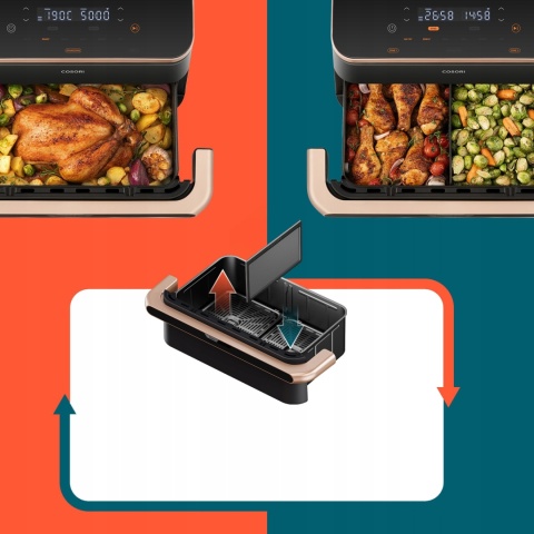 FRYTKOWNICA BEZTŁUSZCZOWA COSORI DUAL BLAZE 10L 2800W SMART 6 PROGRAMÓW