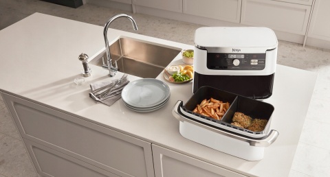 FRYTKOWNICA BEZTŁUSZCZOWA NINJA AF500EUWH 10,4L 2470W DUALZONE 7 PROGRAMÓW