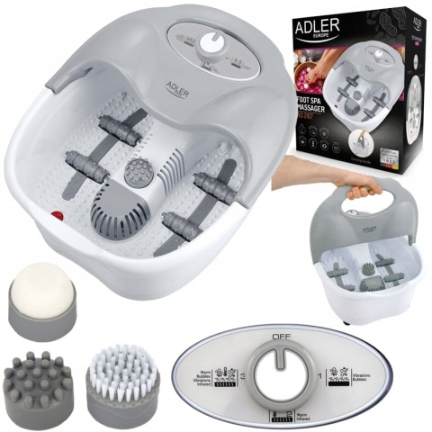 MASAŻER DO MASAŻU STÓP MASSAGE HYDROMASAŻER DO NÓG PODCZERWIEŃ MOCNY 4ROLKI