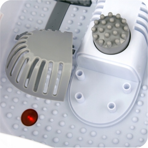 MASAŻER DO MASAŻU STÓP MASSAGE HYDROMASAŻER DO NÓG PODCZERWIEŃ MOCNY 4ROLKI