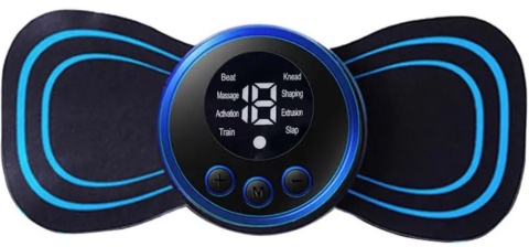 MASAŻER ELEKTROSTYMULATOR SZYI KARKU MIĘŚNI BRZUCHA EMS 8 TRYBÓW USB PILOT