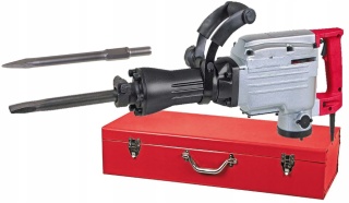 MŁOT UDAROWY SDS HEX 1700W 50J DO WYBURZEŃ ANTYWIBRACYJNY, WALIZKA I DŁUTA