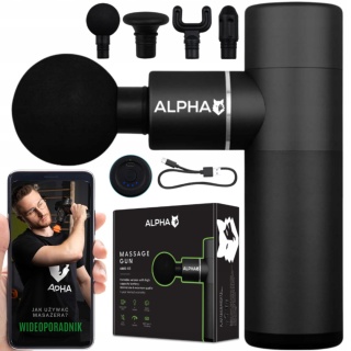 PISTOLET DO MASAŻU DO PLECÓW MASAŻER CIAŁA MASSAGE GUN PRO ALPHA