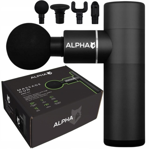 PISTOLET DO MASAŻU DO PLECÓW MASAŻER CIAŁA MASSAGE GUN PRO ALPHA